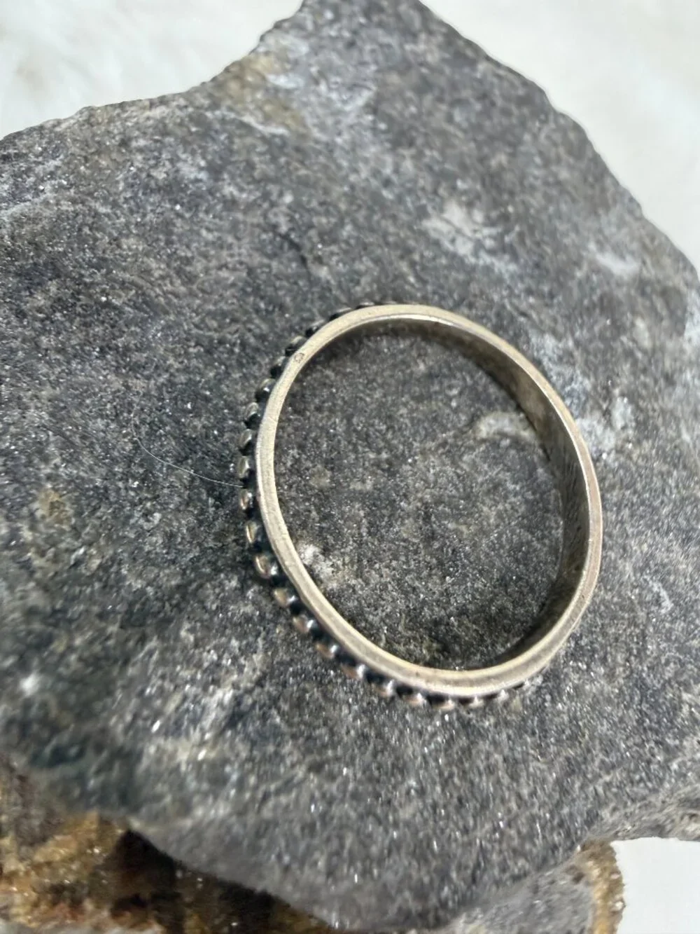 Sterling Silver Shube Etched Ring Size 9.5